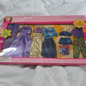 Barbie Fashion Set - Purple, Gold, and Blue Outfits